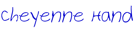 Cheyenne Hand 字体